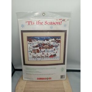 Dimensions Christmas Tis The Season Counted Cross Stitch Kit 8460 Vintage
